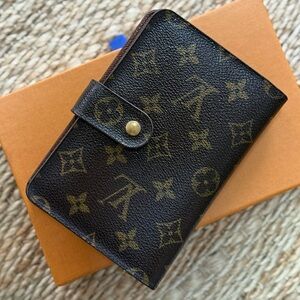 Monogram Porte Papier Zippe Wallet Complete Set